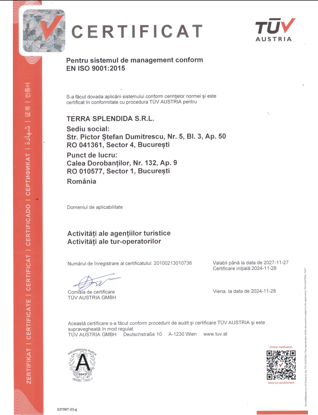 Acreditare TUV